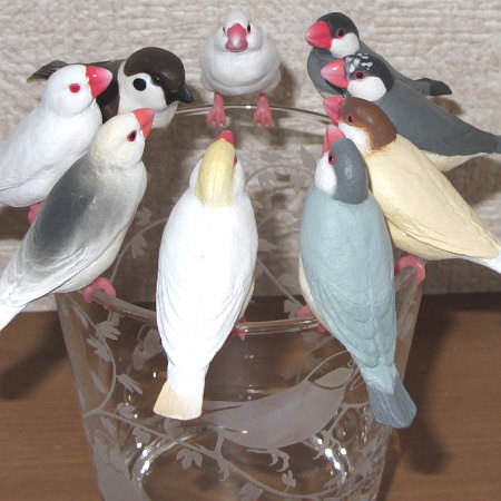シャイング 雀と文鳥コレクション 羽休めバージョン